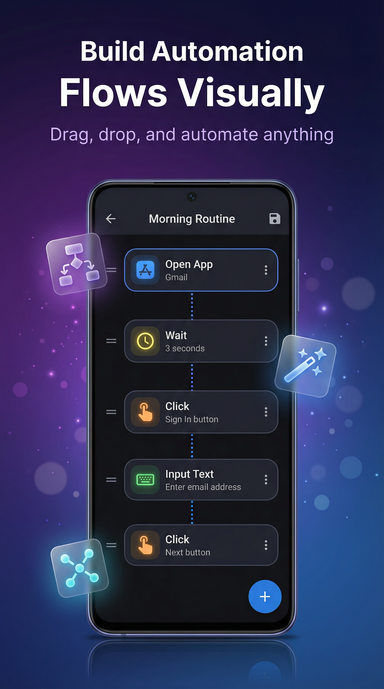 Visual flow editor